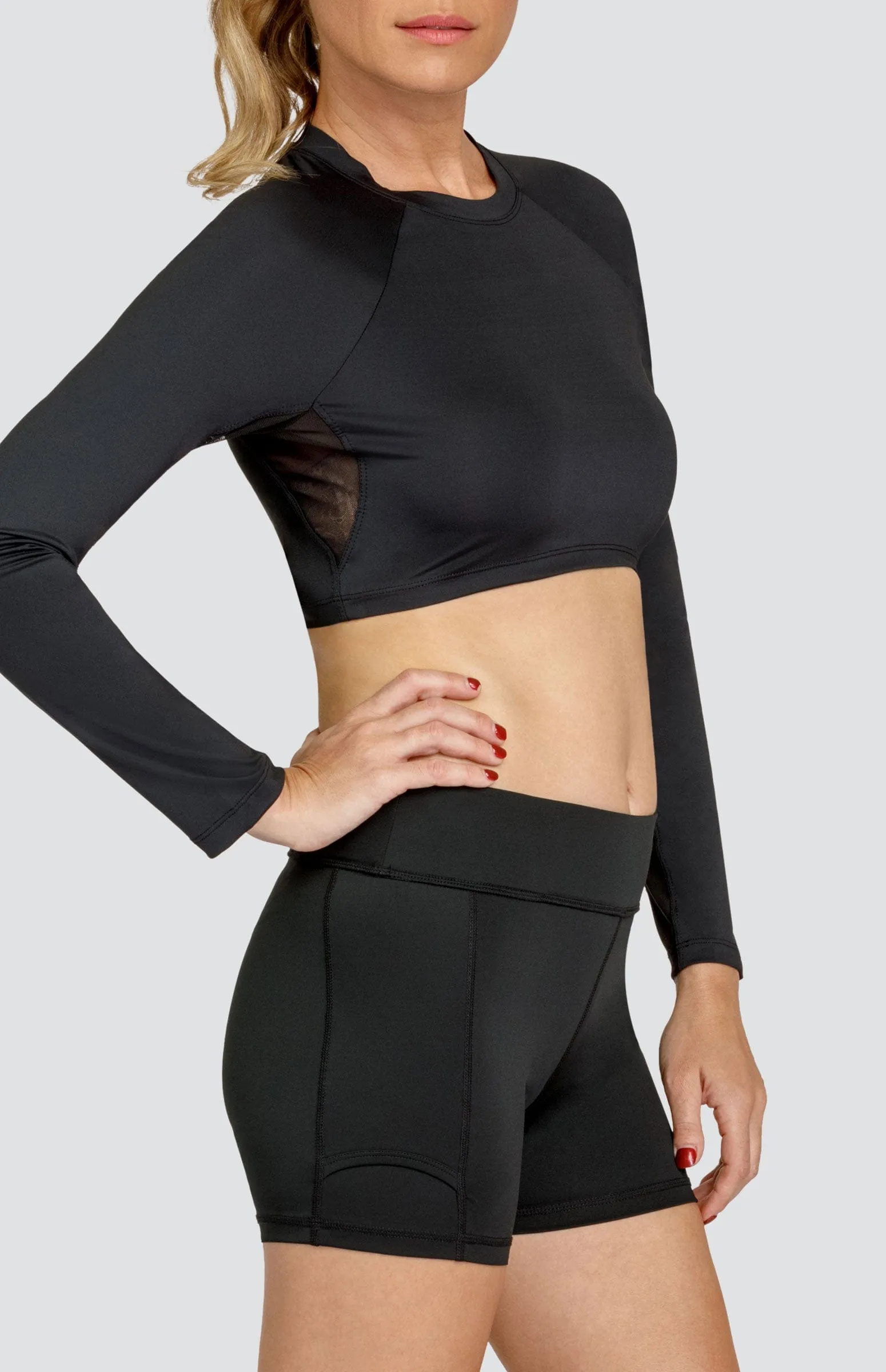 Women Tail Activewear Sasha Layering Top - Onyx Black