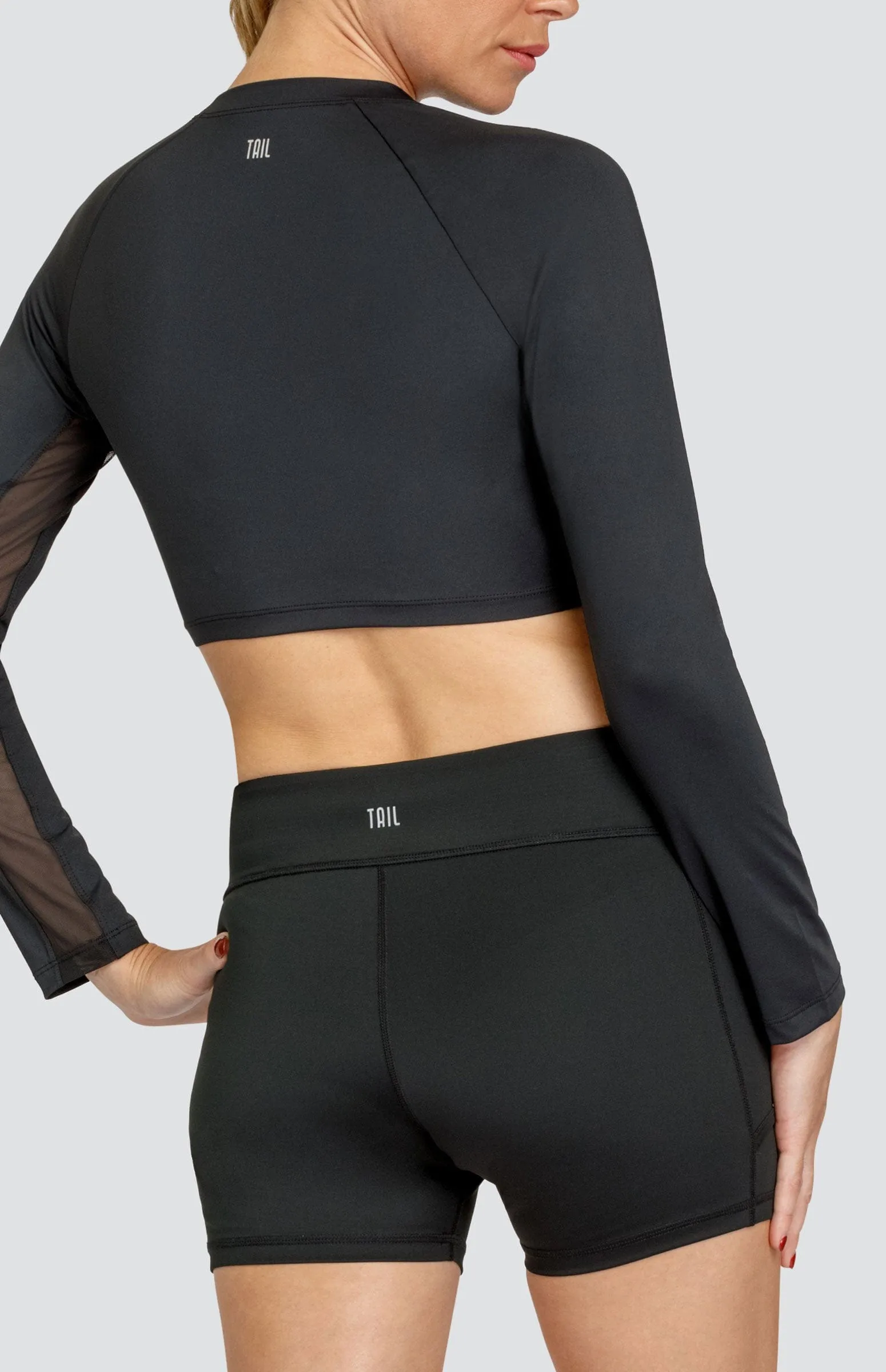 Women Tail Activewear Sasha Layering Top - Onyx Black