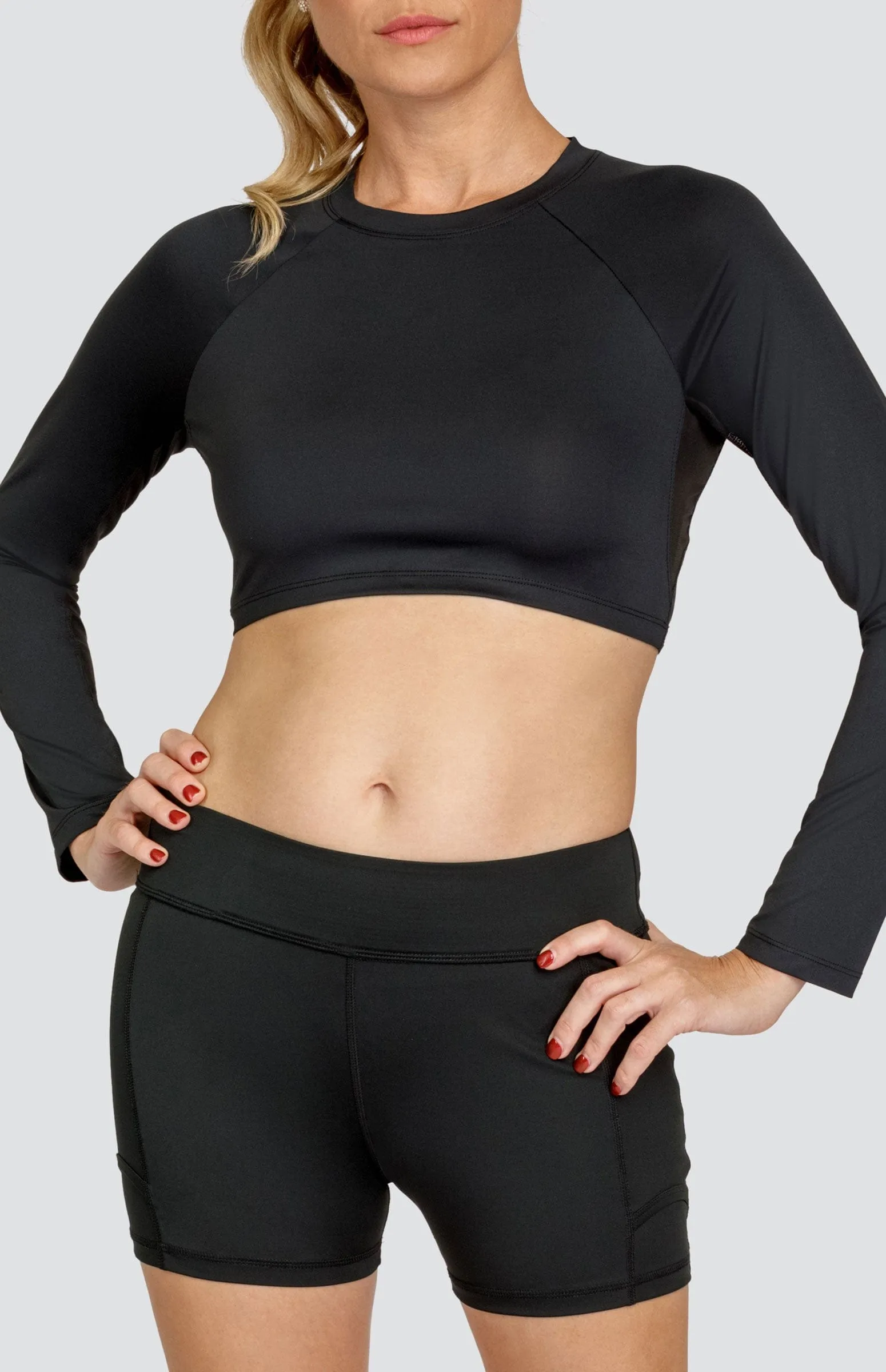 Women Tail Activewear Sasha Layering Top - Onyx Black