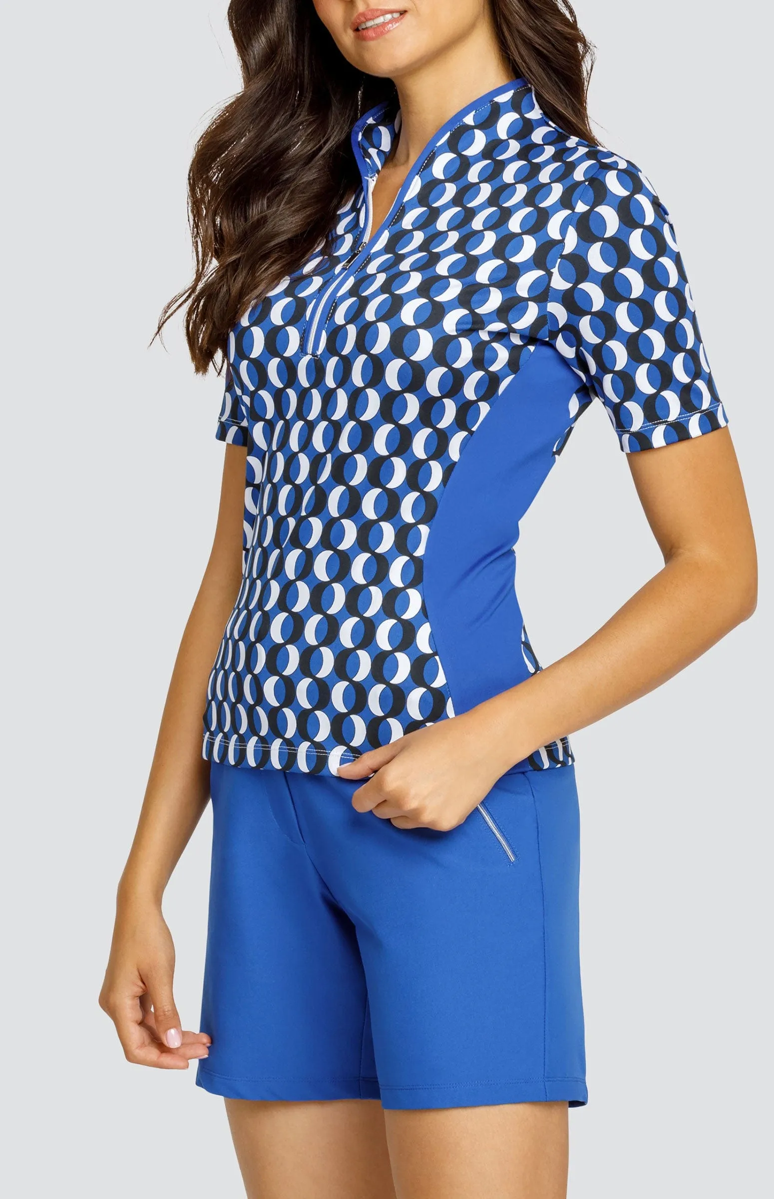 Women Tail Activewear Shaine Top - Enchanted Geo