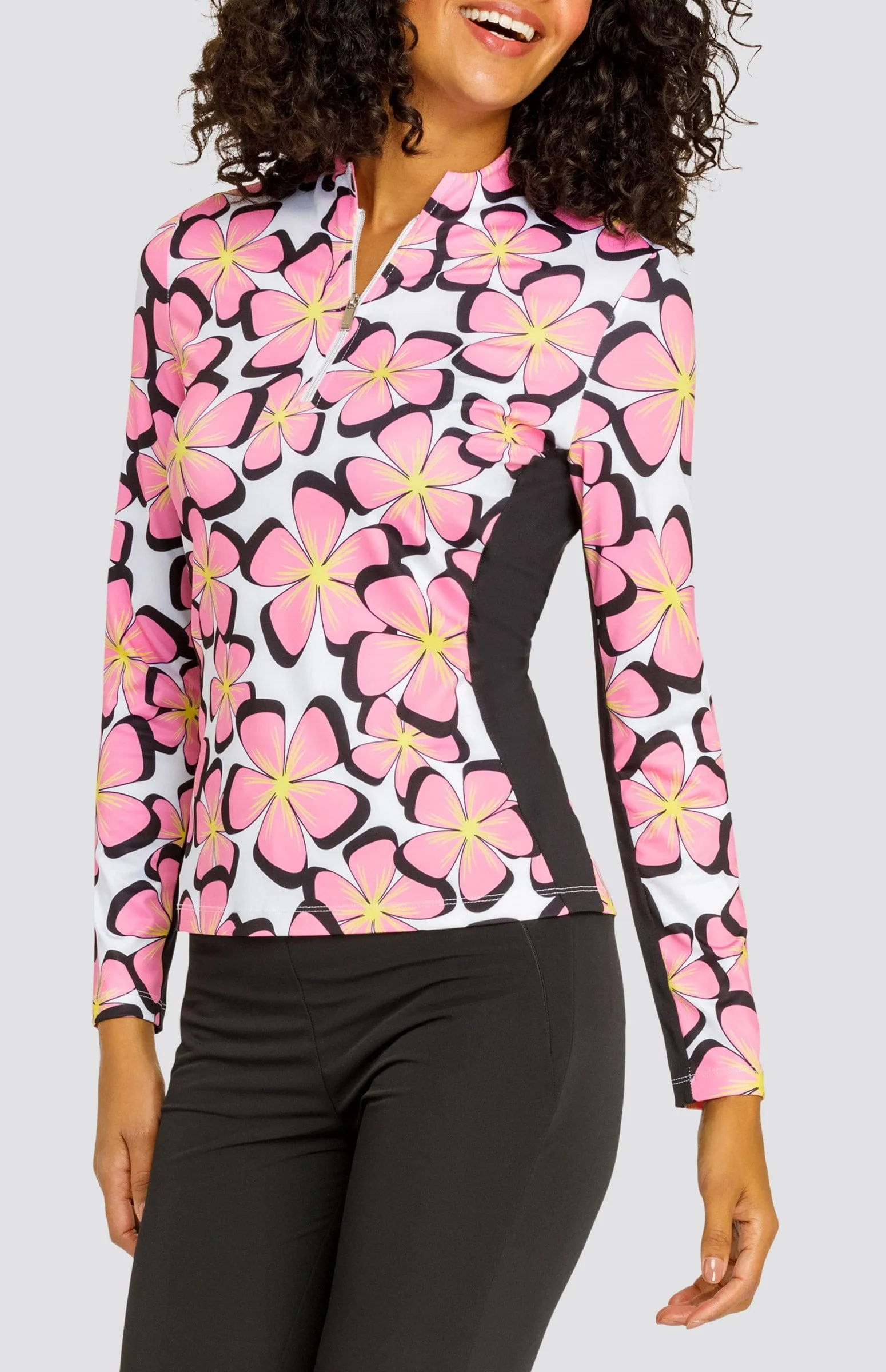Women Tail Activewear Trey Top - Glimmer Petals