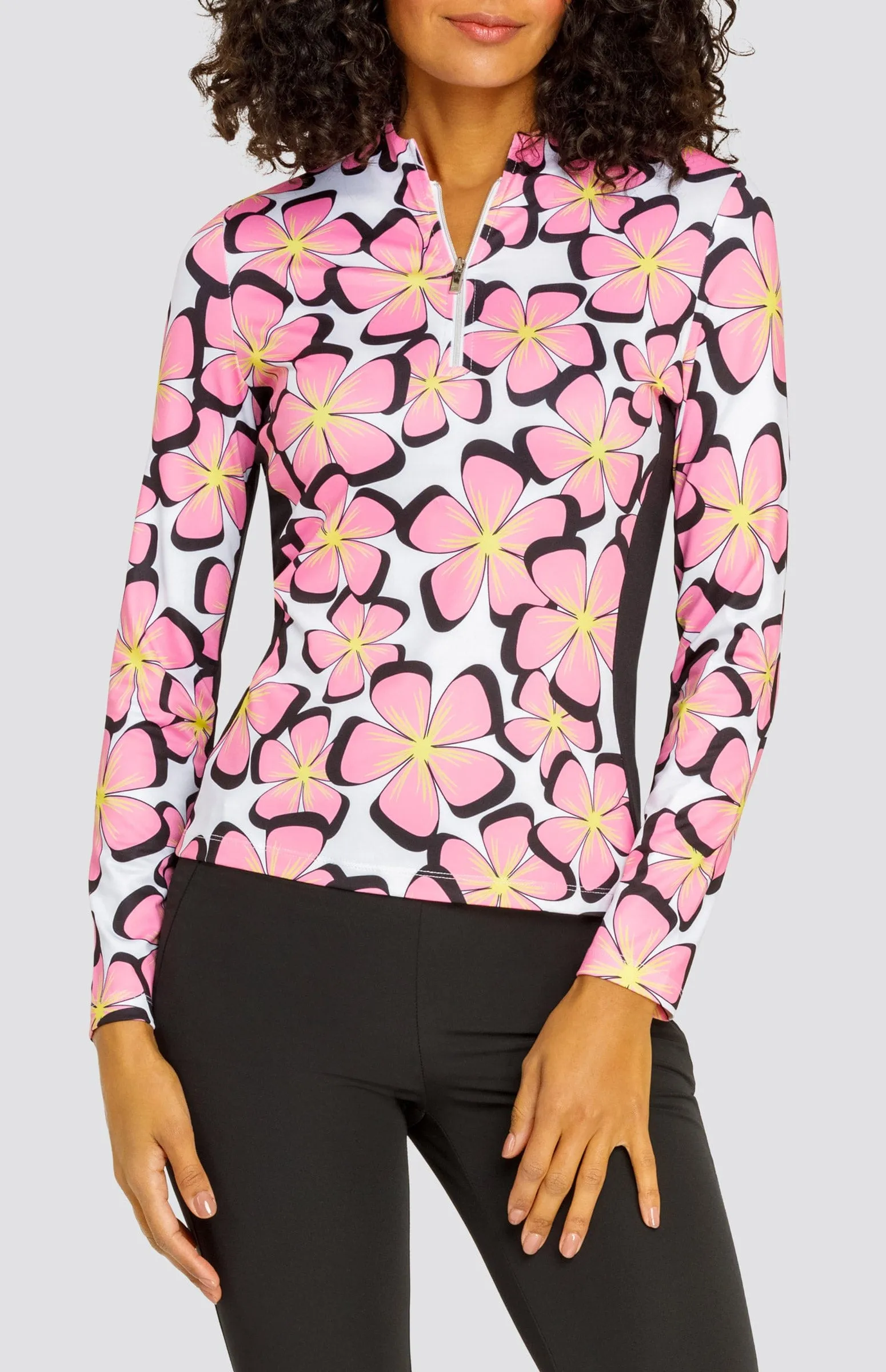 Women Tail Activewear Trey Top - Glimmer Petals