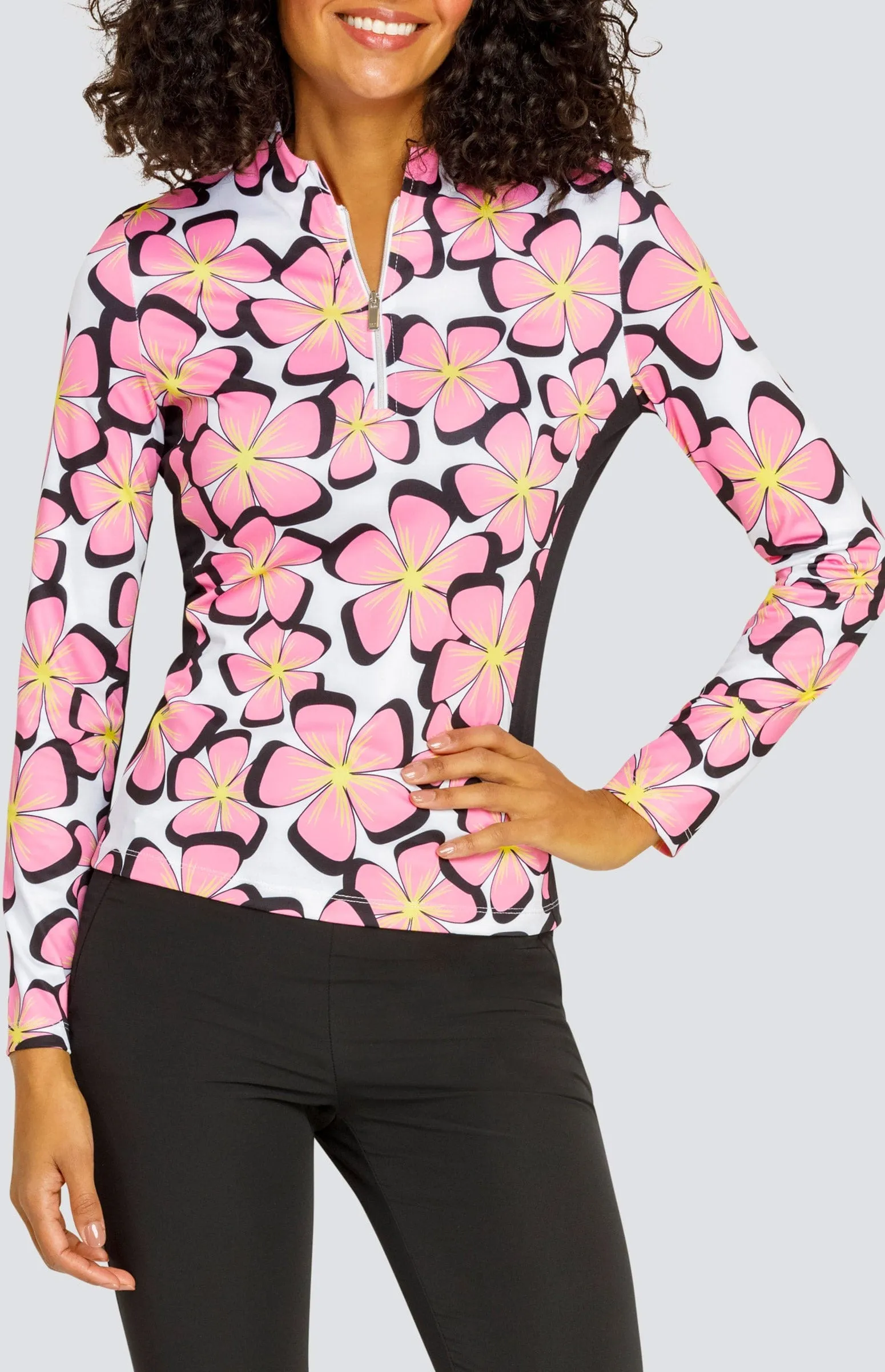 Women Tail Activewear Trey Top - Glimmer Petals
