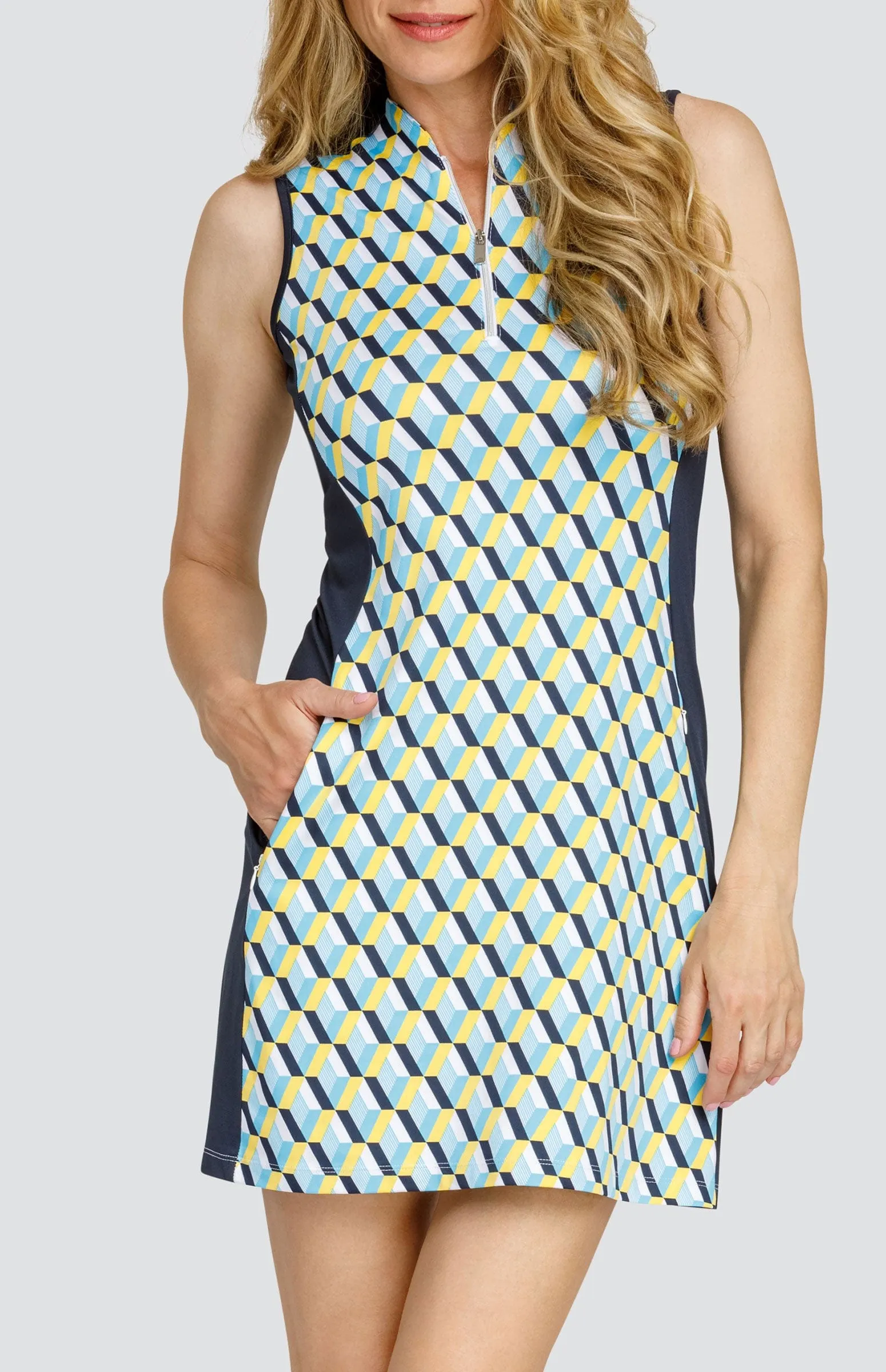 Women Tail Activewear Zamora 35" Dress - Serene Geo
