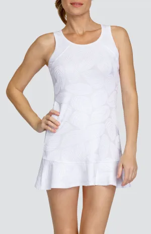 Women Tail Activewear Zinnia 32" Dress - Fading Leaves Chalk