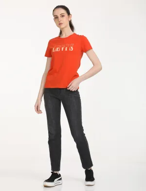 Women's 724 Black Straight Fit High Rise Jeans LEVI'S