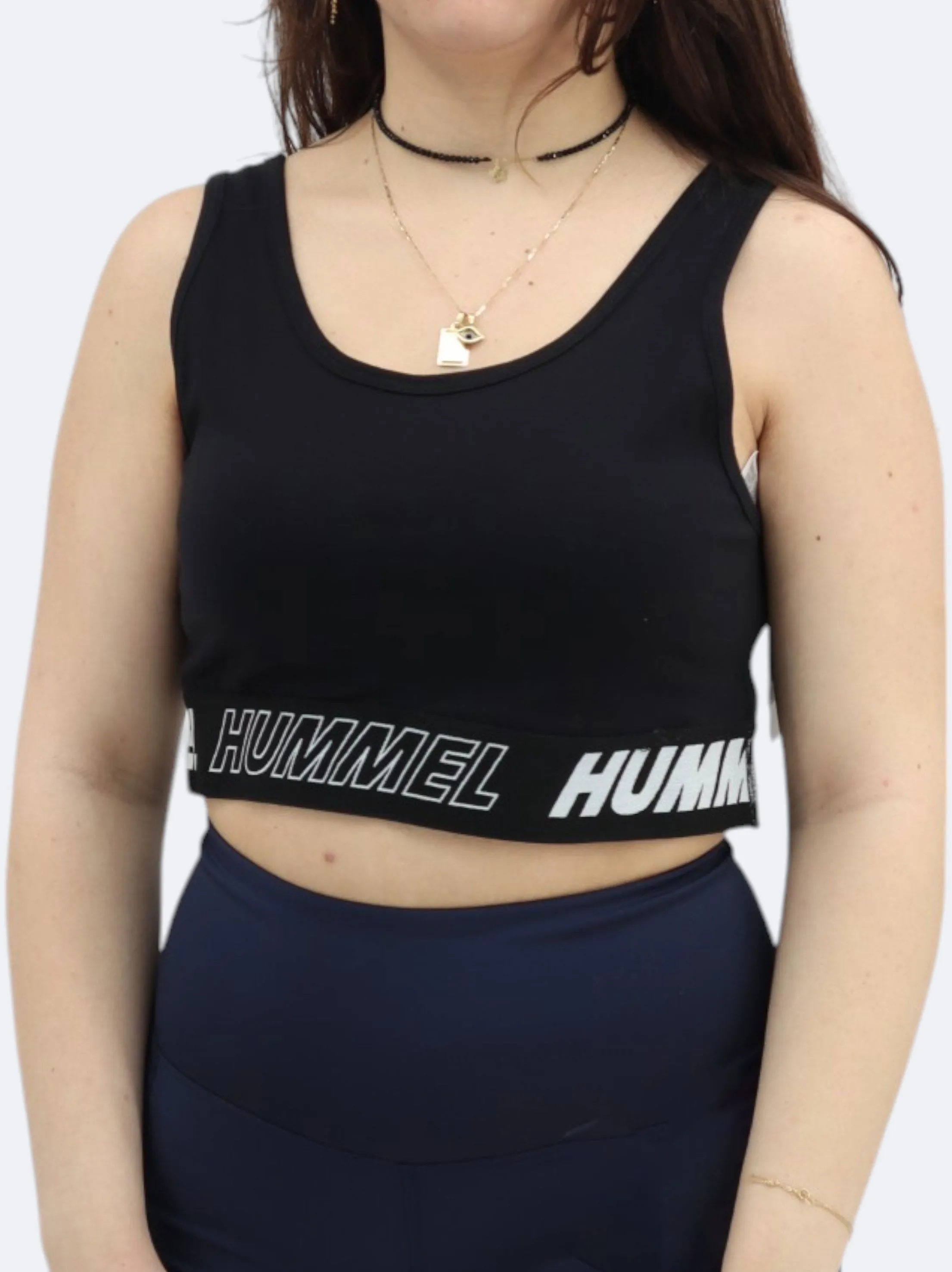 Women's Cropped Sports Top,Black