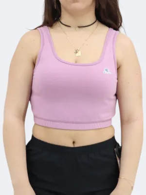 Women's Cropped Sports Top,Light Purple