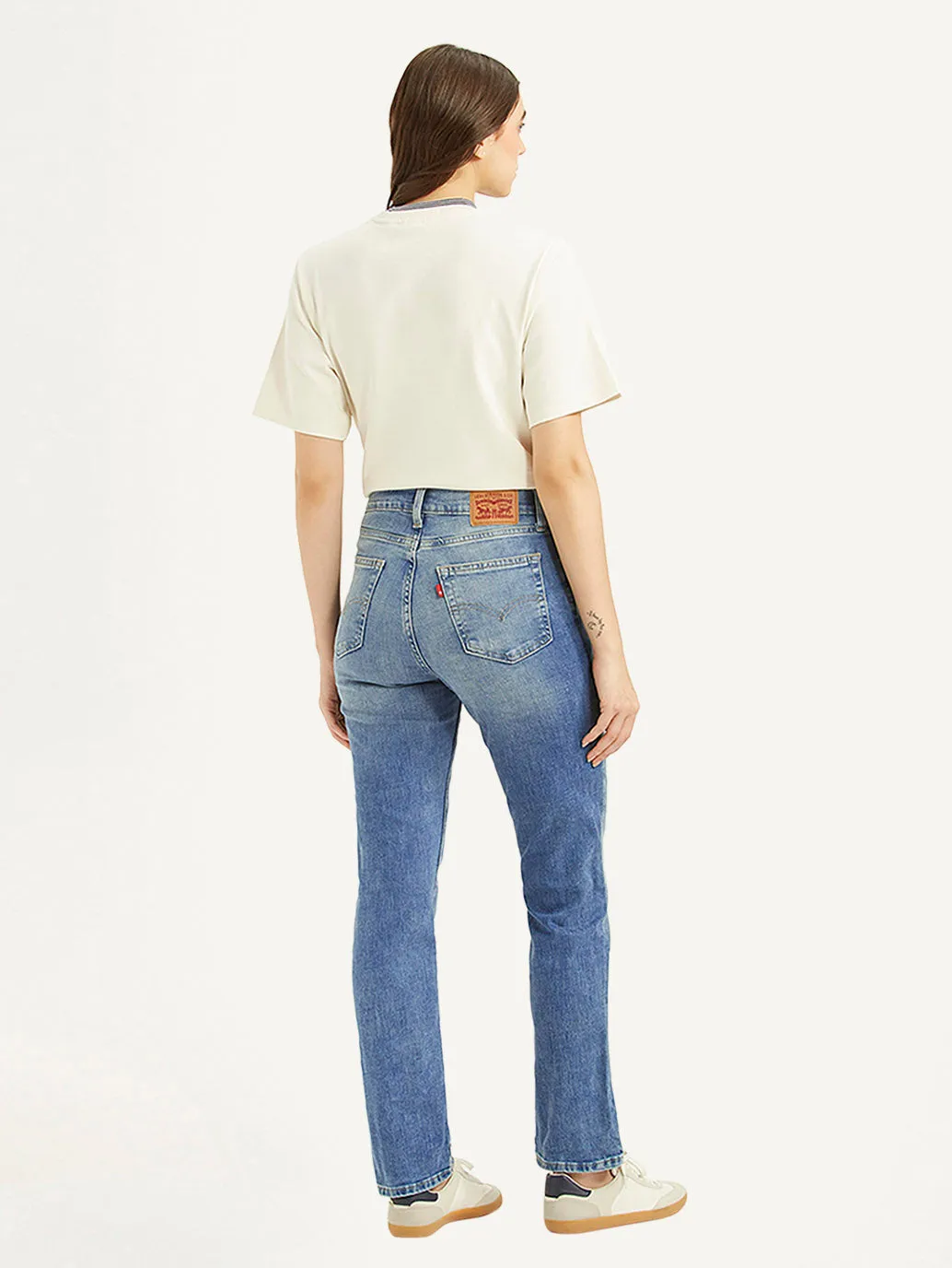 Women's High Rise 724 Straight Fit Blue Jeans LEVI'S