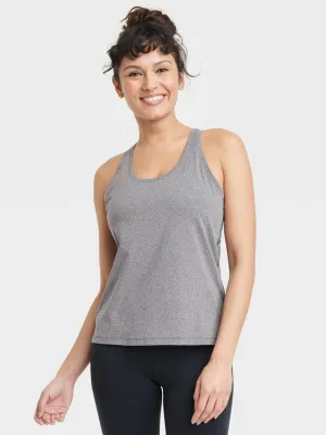 Women's Plain Sports Tank Top,Grey