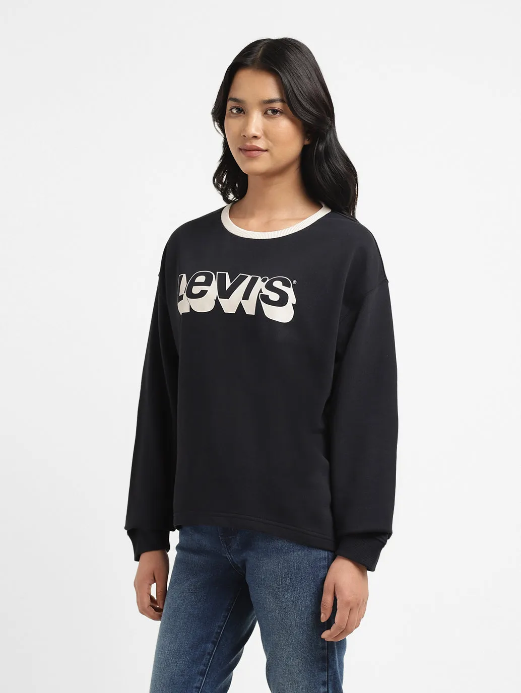 Women's Printed Crew Neck Sweatshirt LEVI'S