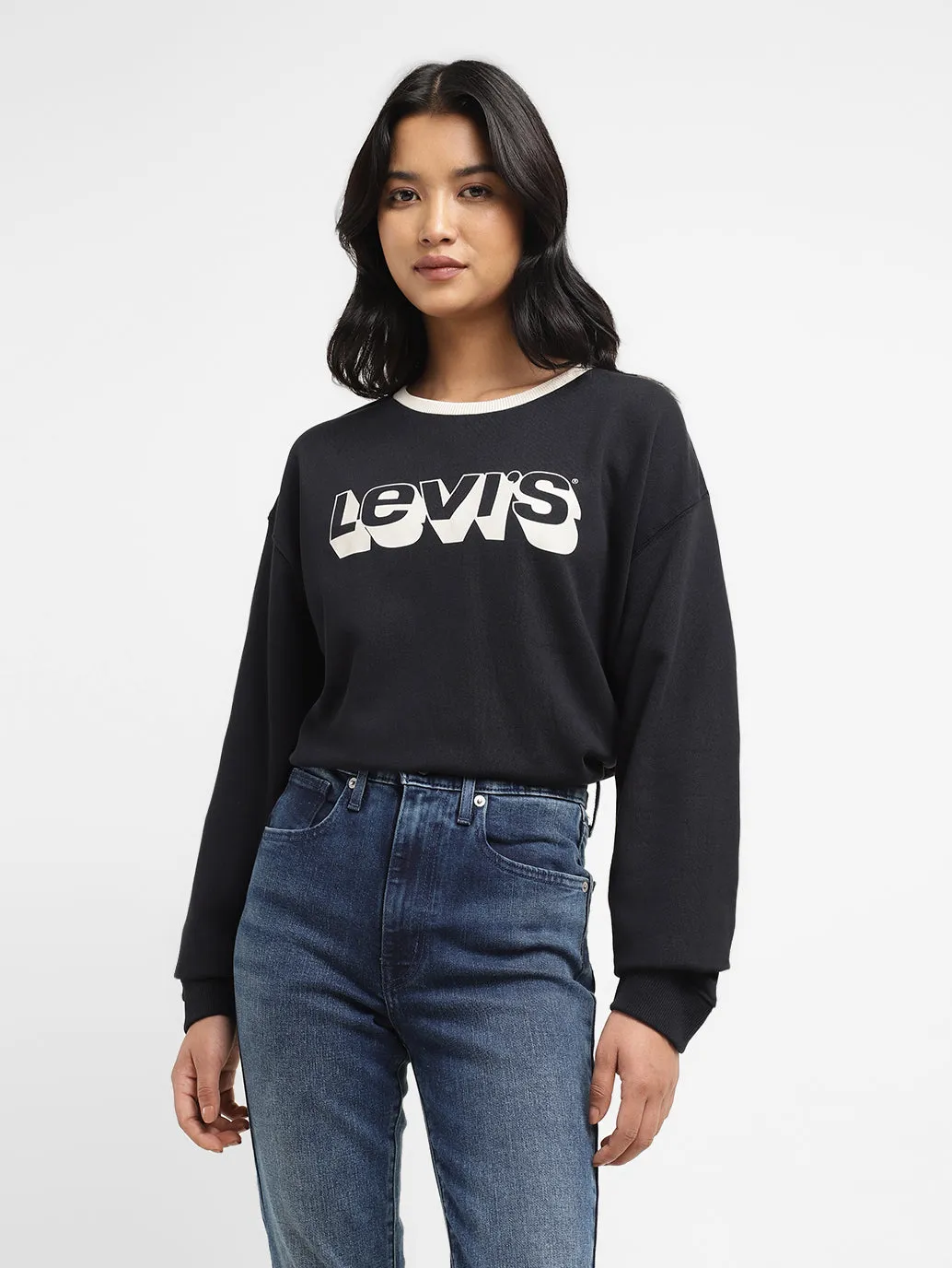 Women's Printed Crew Neck Sweatshirt LEVI'S