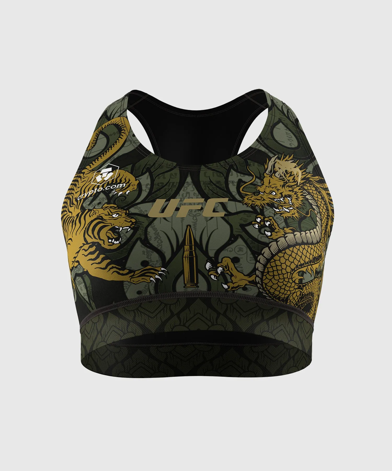 Women’s UFC Unrivaled by Venum Green Valentina Shevchenko Sports Bra